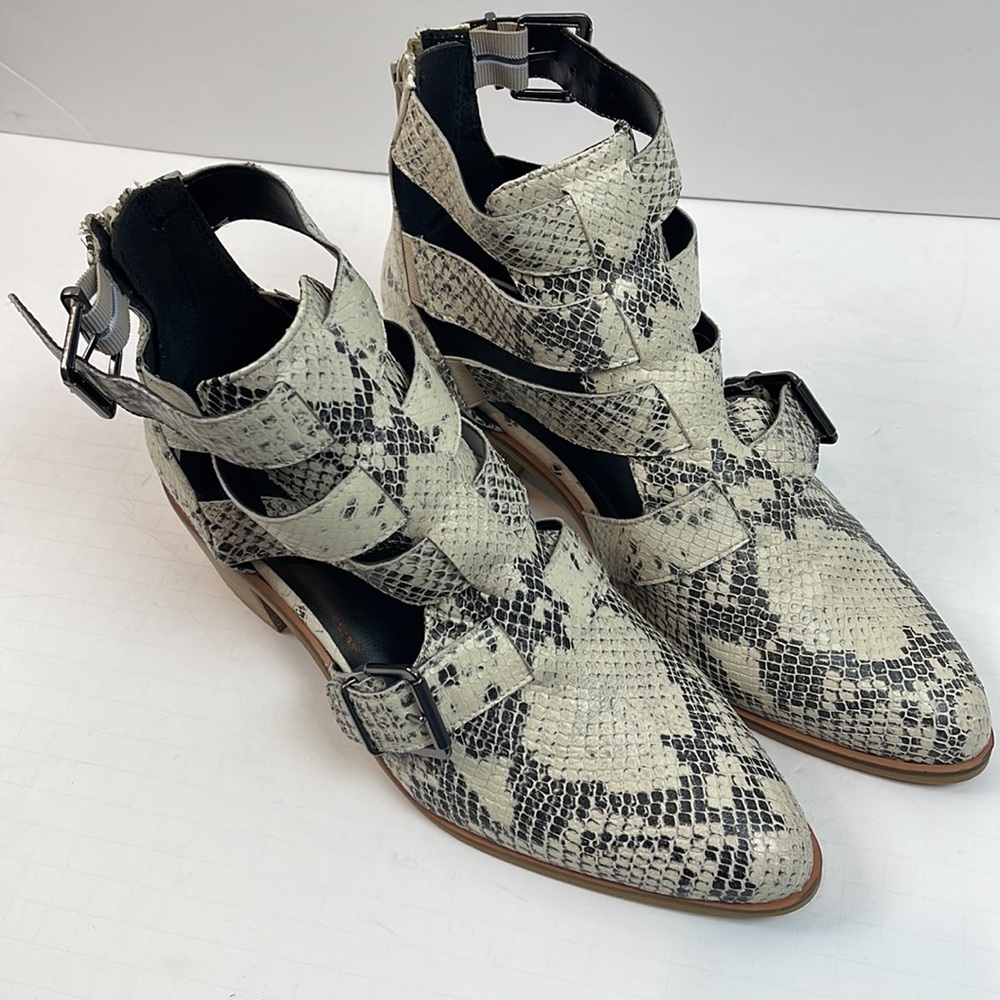 - CREVO JESSAMINE SNAKESKIN CAGE BOOTIES - Picture 2 of 6